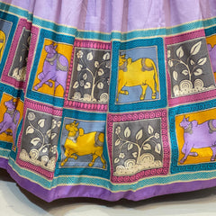 TUSSAR SILK GUJRATI LEHENGA