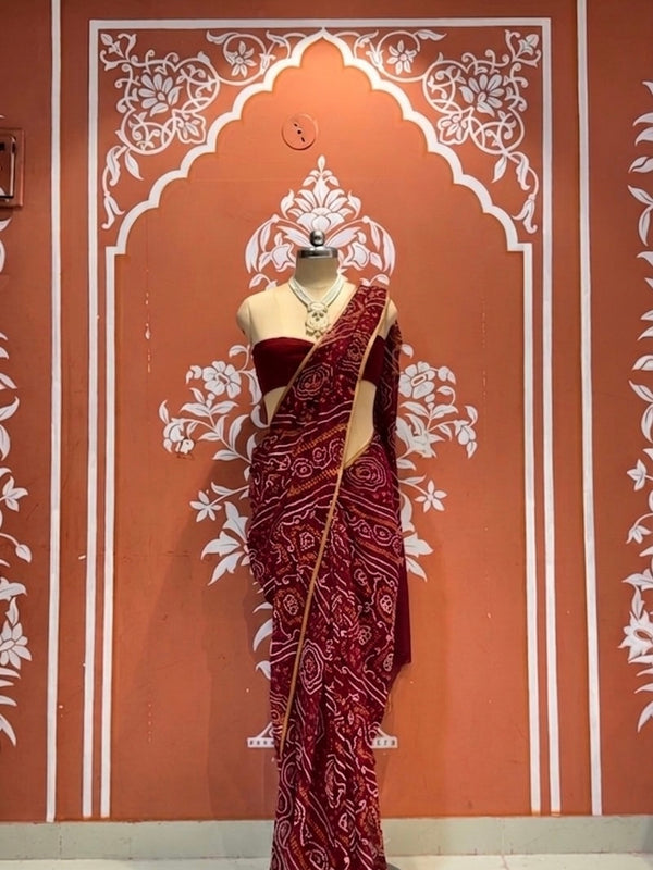 Bandhej Saree