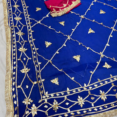 Gota Jal semi chiffon Saree