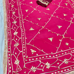 Gota Jal semi chiffon Saree