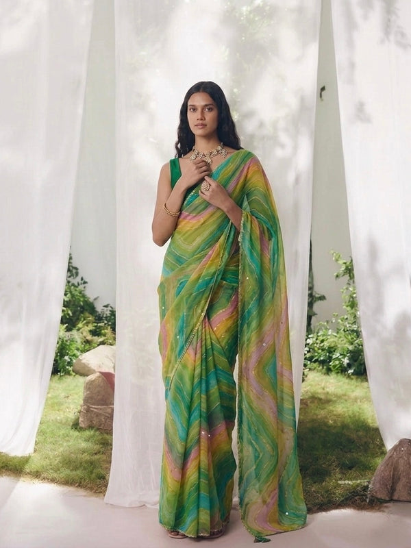 Leheriya Saree