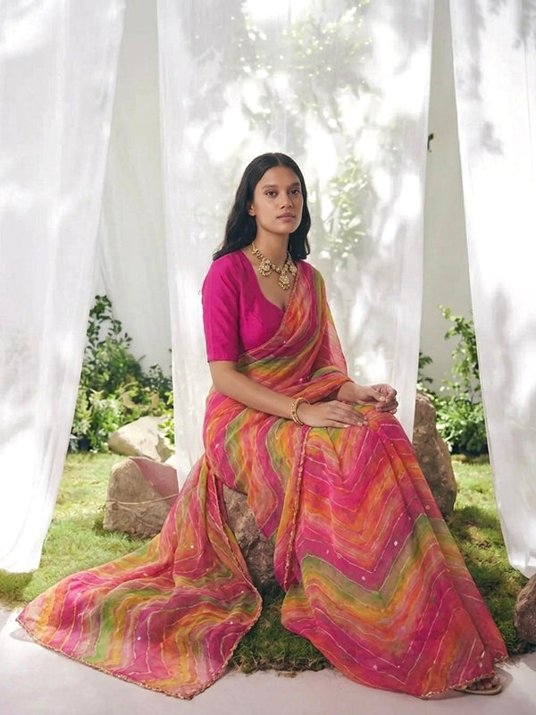 Leheriya Saree
