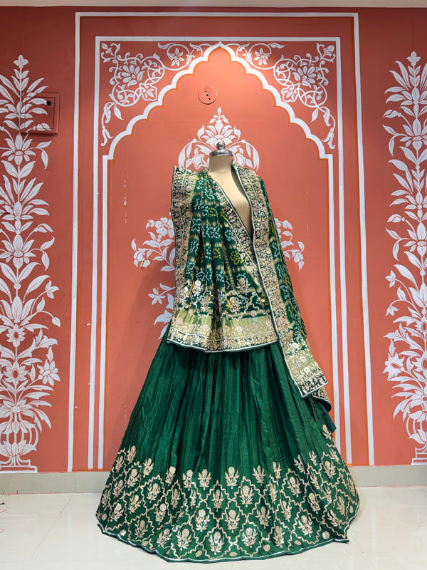 Pure Gajji Silk Lehenga