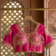 Gota Patti Gazi Silk Blouse