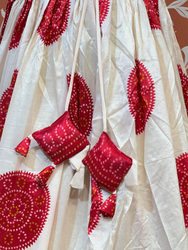 TUSSAR SILK GUJRATI BOOTA LEHENGA