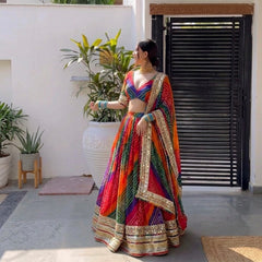 Bandhej Lehenga