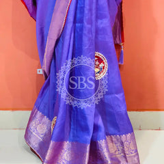 13 BOOTA PURE RUSSIAN SILK ZARI PATCHWORK GOTA PATTI SAREE