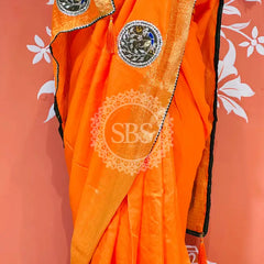 13 BOOTA PURE RUSSIAN SILK ZARI PATCHWORK GOTA PATTI SAREE