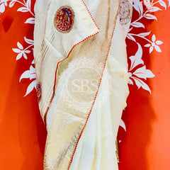 13 BOOTA PURE RUSSIAN SILK ZARI PATCHWORK GOTA PATTI SAREE