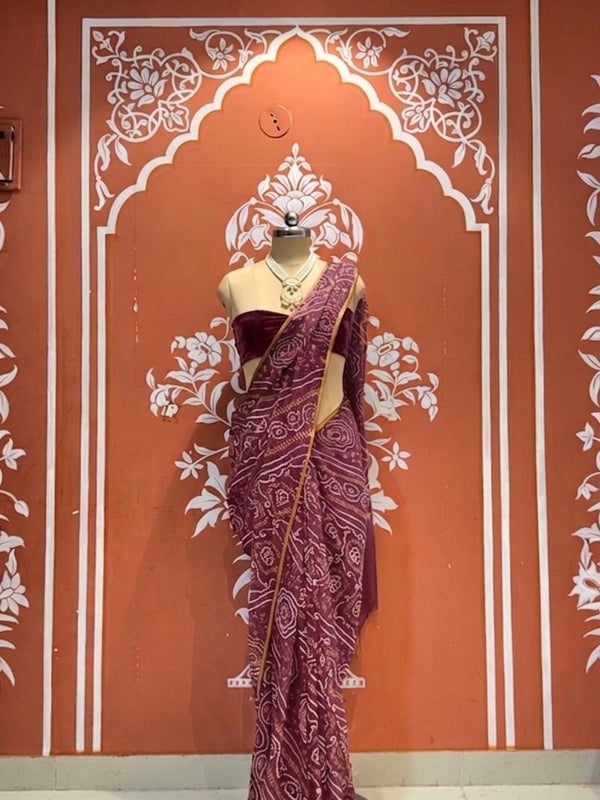 Bandhej Saree