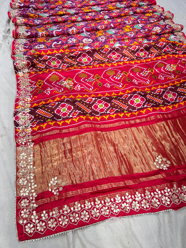 Ajrak Silk Saree