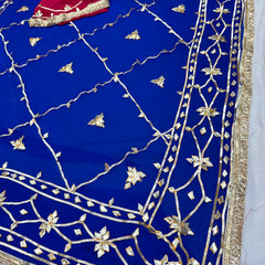 Gota Jal semi chiffon Saree