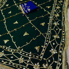 Gota Jal semi chiffon Saree