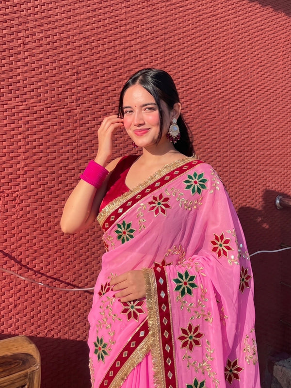 Flower Saree