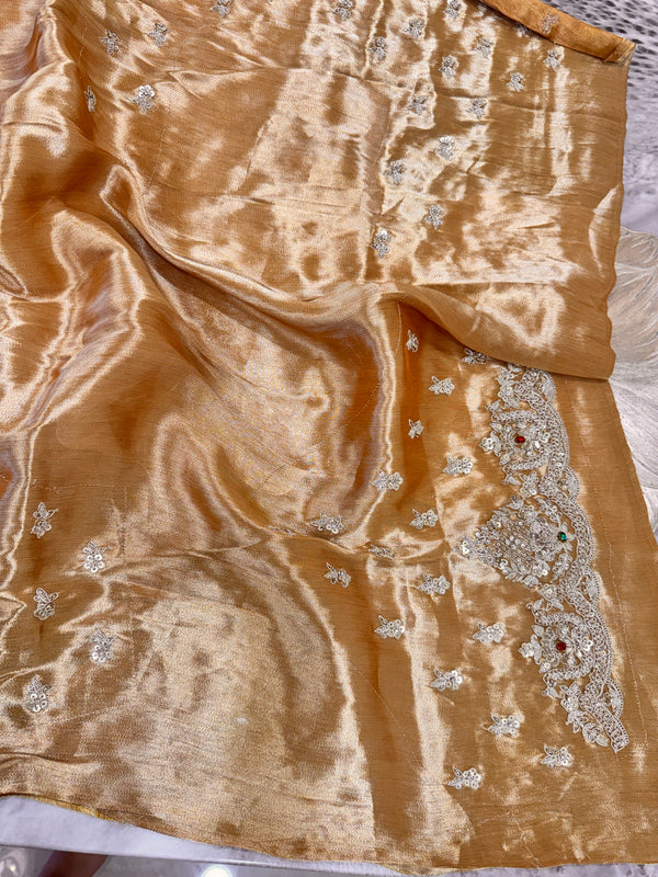 Kanjiwaram Gemstone Saree