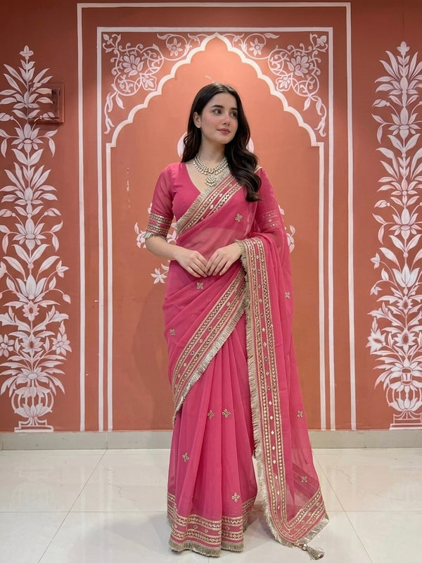 Kacha Gota Saree