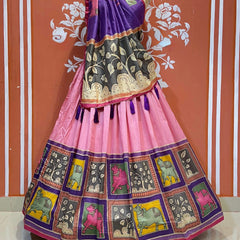 TUSSAR SILK GUJRATI LEHENGA