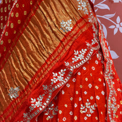 Modal Gajji Bandhej Lehenga