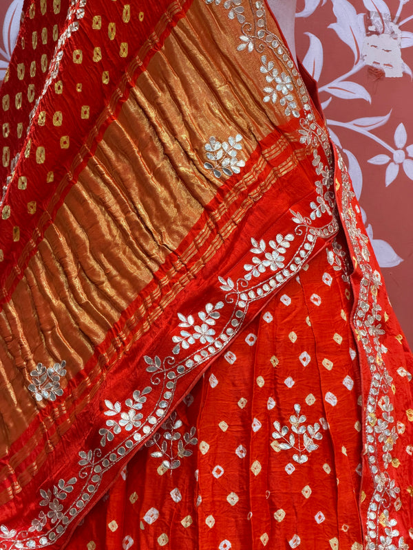 Modal Gajji Bandhej Lehenga