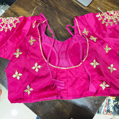 Gota Patti Gazi Silk Blouse