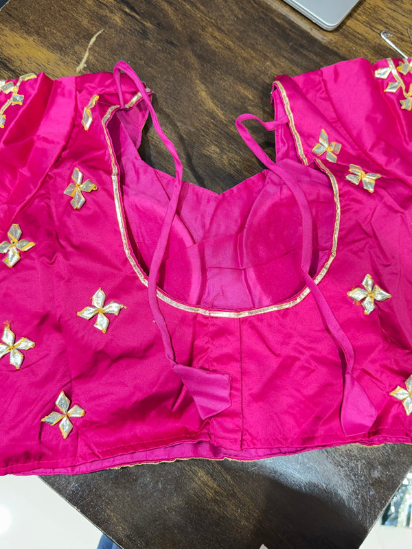 Gota Patti Gazi Silk Blouse