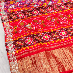 Ajrak Silk Saree