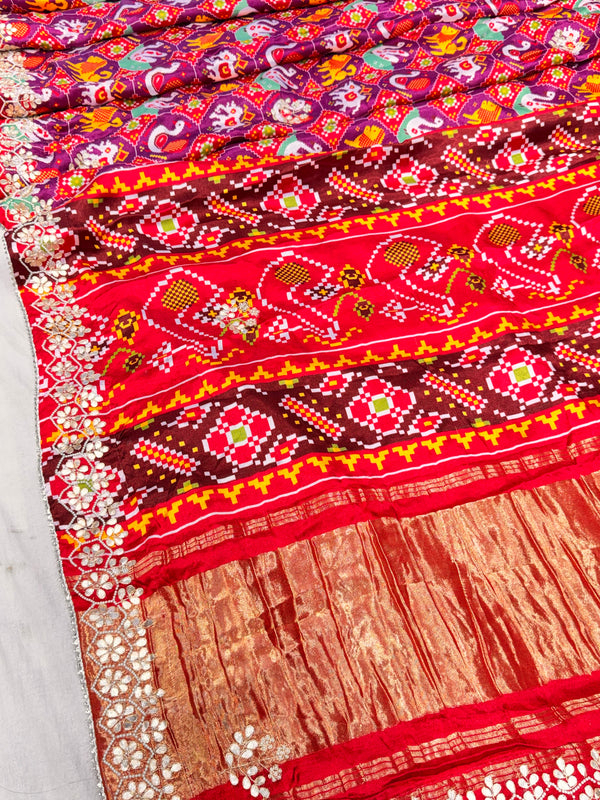Ajrak Silk Saree