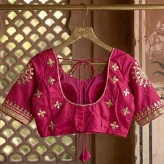 Gota Patti Gazi Silk Blouse