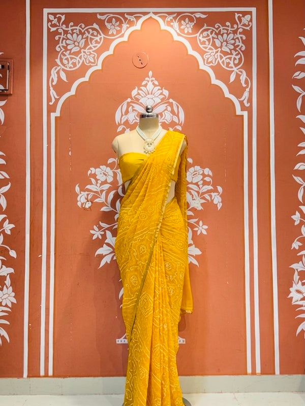 Bandhej Saree