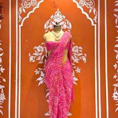 Bandhej Saree