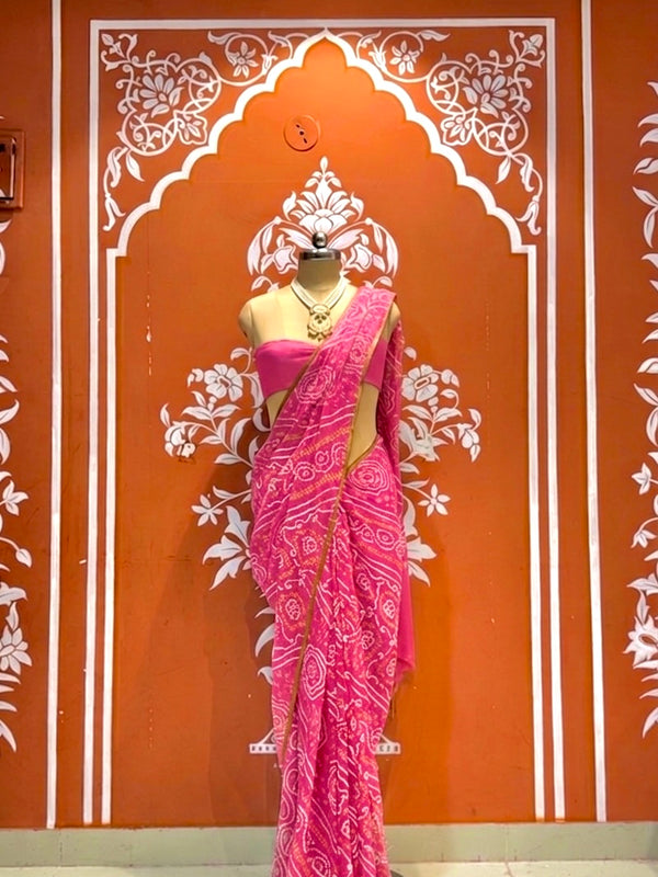 Bandhej Saree