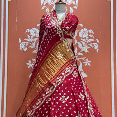 Modal Gajji Bandhej Lehenga
