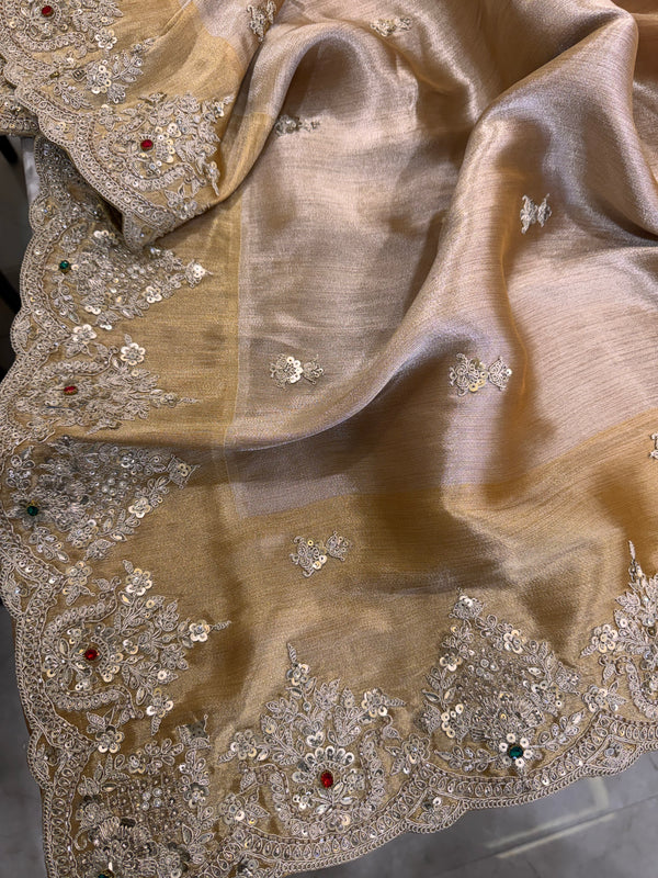 Kanjiwaram Gemstone Saree