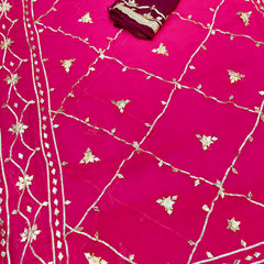 Gota Jal semi chiffon Saree