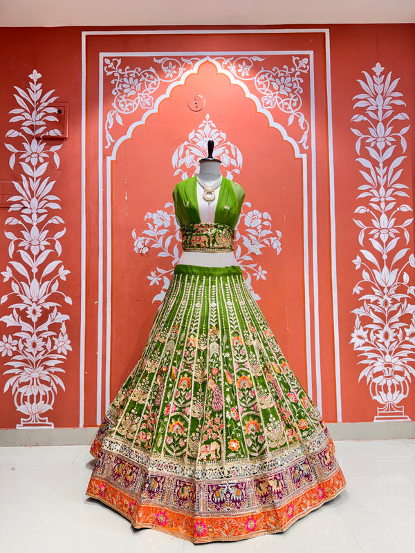 Rajwadi Lehenga