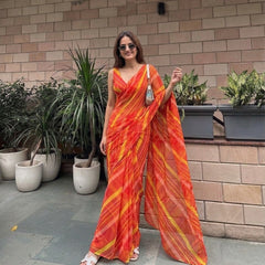 Leheriya Saree