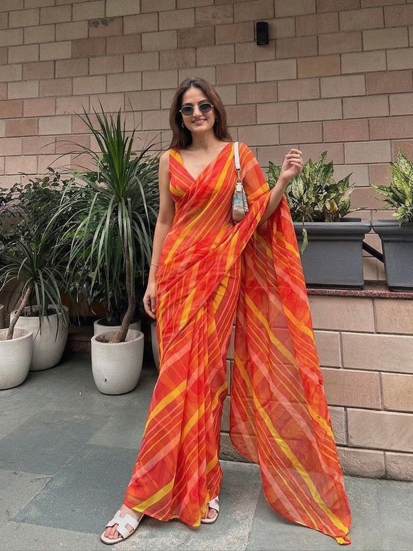 Leheriya Saree