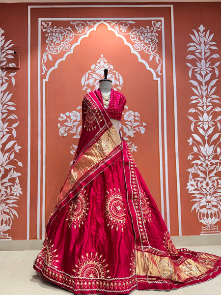 Gajji Silk Lehenga
