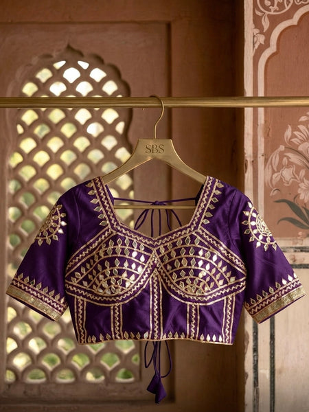 Gota Patti Gazi Silk Blouse