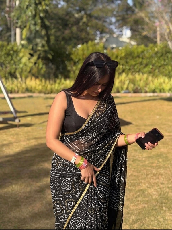 Bandhej Saree