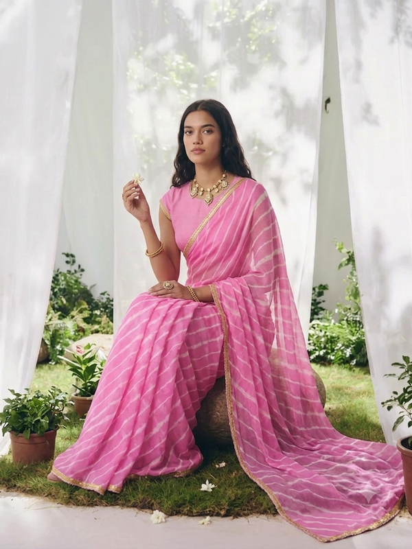 Leheriya Saree