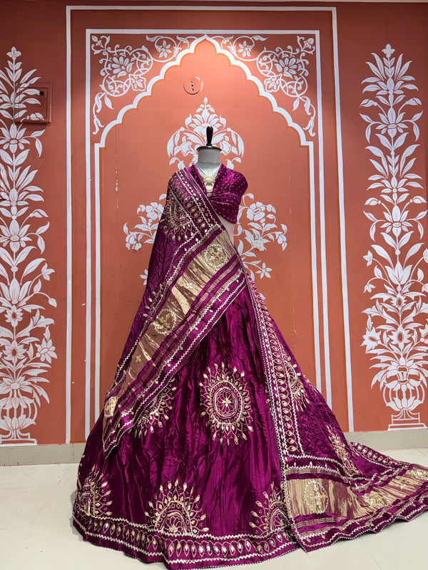 Gajji Silk Lehenga