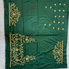 UNSTITCHED SILK GOTA PATTI HANDWORK BLOUSE