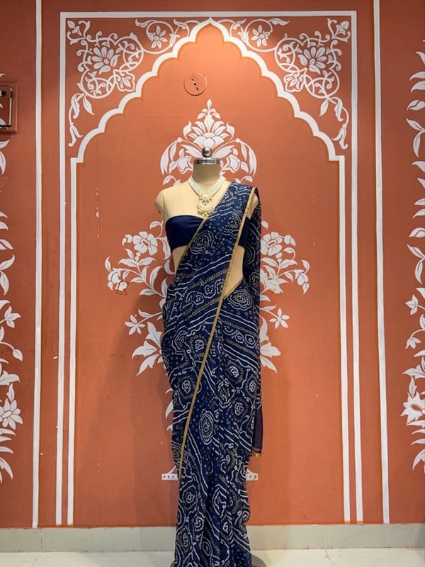 Bandhej Saree