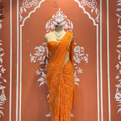 Bandhej Saree