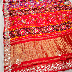 Ajrak Silk Saree
