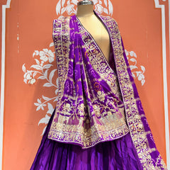 Pure Gajji Silk Lehenga