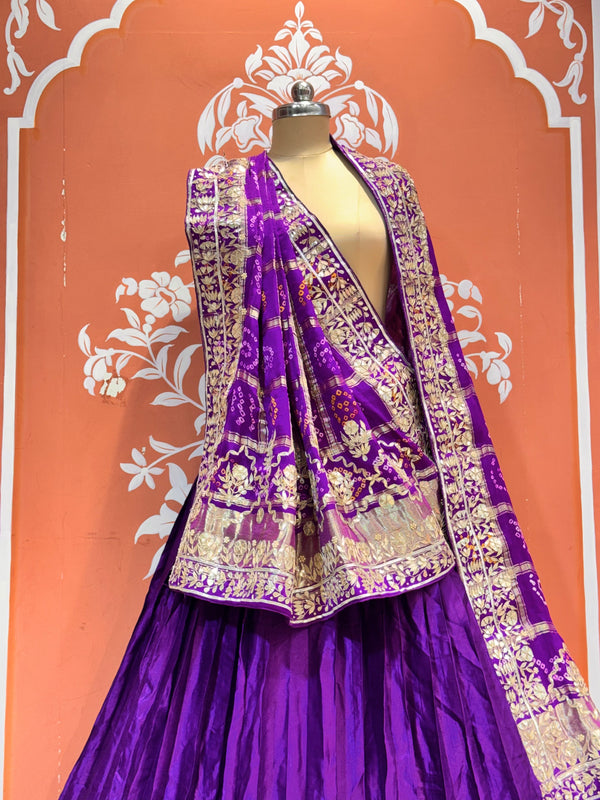 Pure Gajji Silk Lehenga