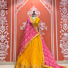 CHINON EMBROIDERY PEACOCK LEHENGA