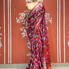 Ajrak Silk Saree
